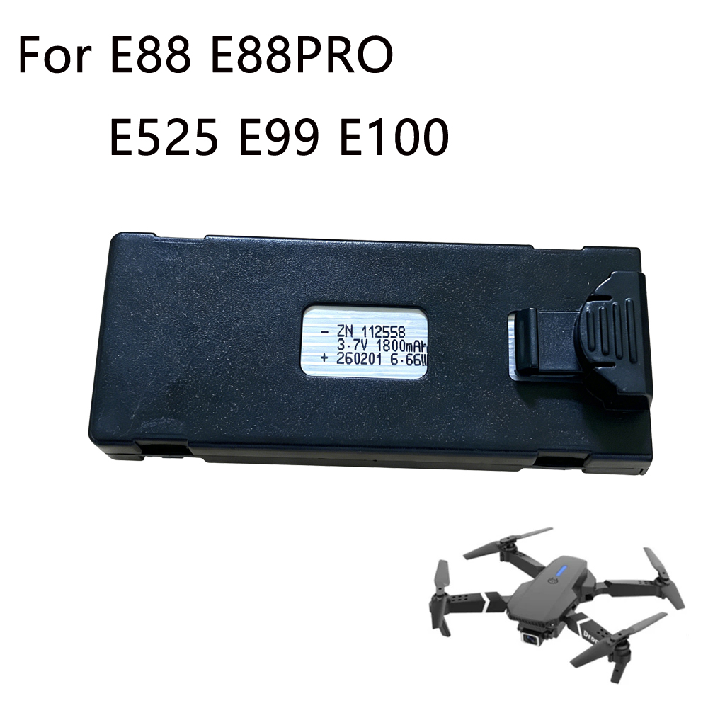 Eachine Drone E58 - E88 Drone Batterij 3.7V 1800mAh Oplaadbare