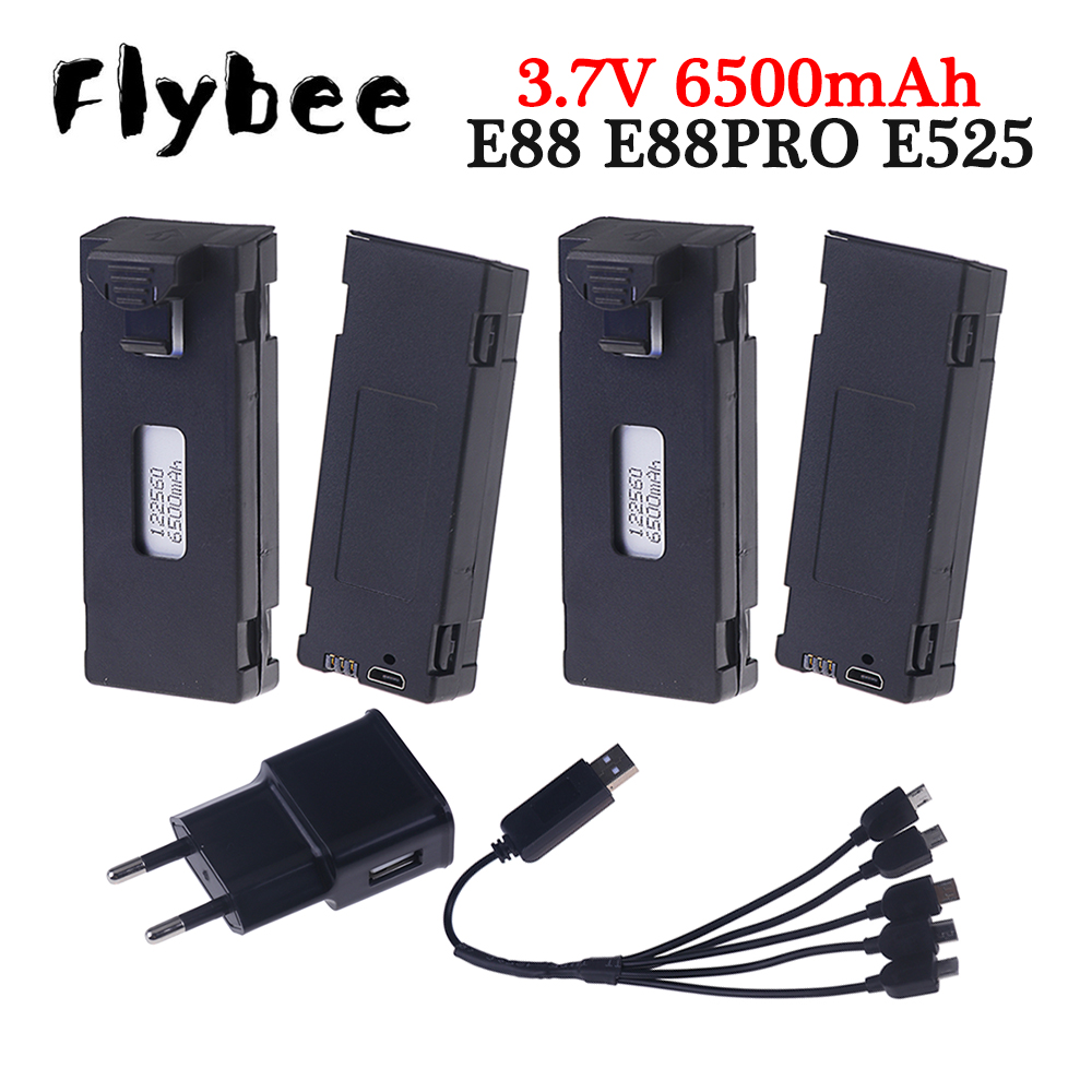 Eachine Drone E58 - Oplaadbare 3.7V 6500Mah Batterij Een Oplader