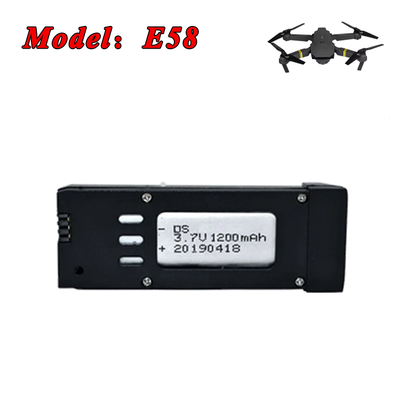 3.7V 1200mAh 1800mAh Lipo Batt - Eachine Drone E58 recensie en prijs